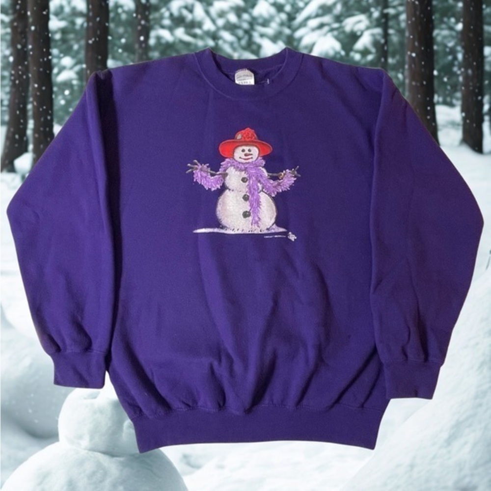 Y2K 2003 Graphic Snow Winter Crewneck Sweatshirt